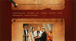 Desktop Screenshot of interfaithweddingrabbi.net