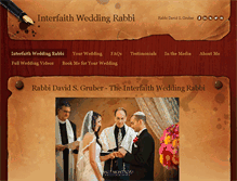 Tablet Screenshot of interfaithweddingrabbi.net